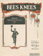 Bees knees sheet music cover public domain