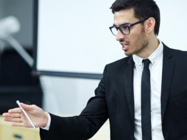 a man coaching a person