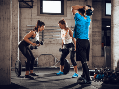 people doing a Tabata workout