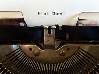 Fact checking on a typewriter