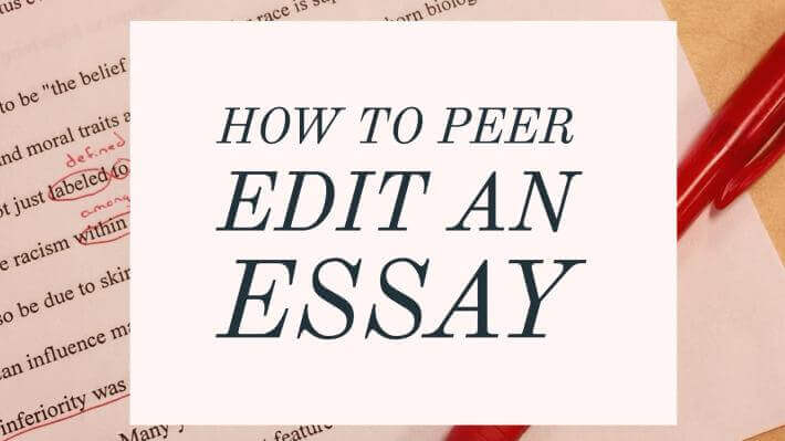 how to peer edit an essay