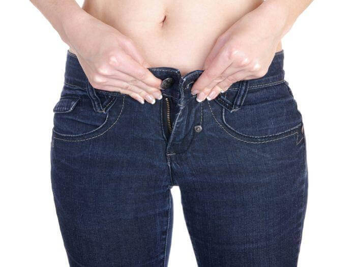 jeans tight around waist