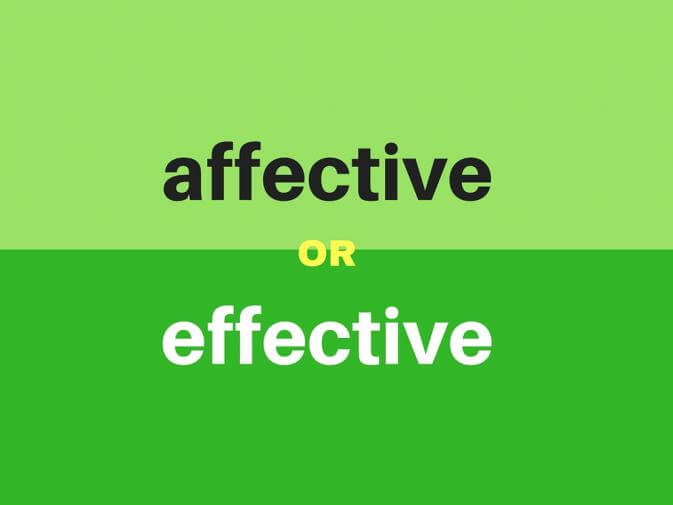 affective ou effective