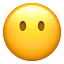 emoji face without mouth