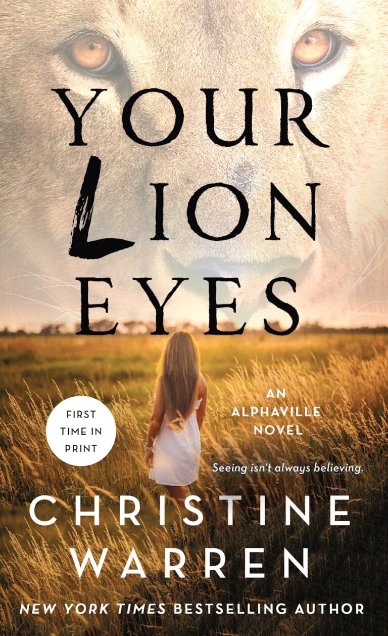 Book jacket for "Your Lion Eyes"