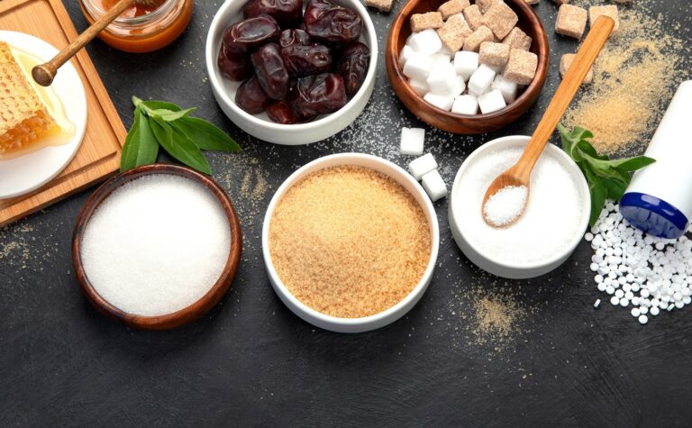 various sweeteners and sugars